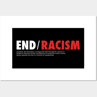 End racism Posters and Art